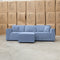 The Apartment Three Seat Reversible Chaise Lounge - Frost available to purchase from Warehouse Furniture Clearance at our next sale event.