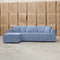 The Apartment Three Seat Reversible Chaise Lounge - Frost available to purchase from Warehouse Furniture Clearance at our next sale event.