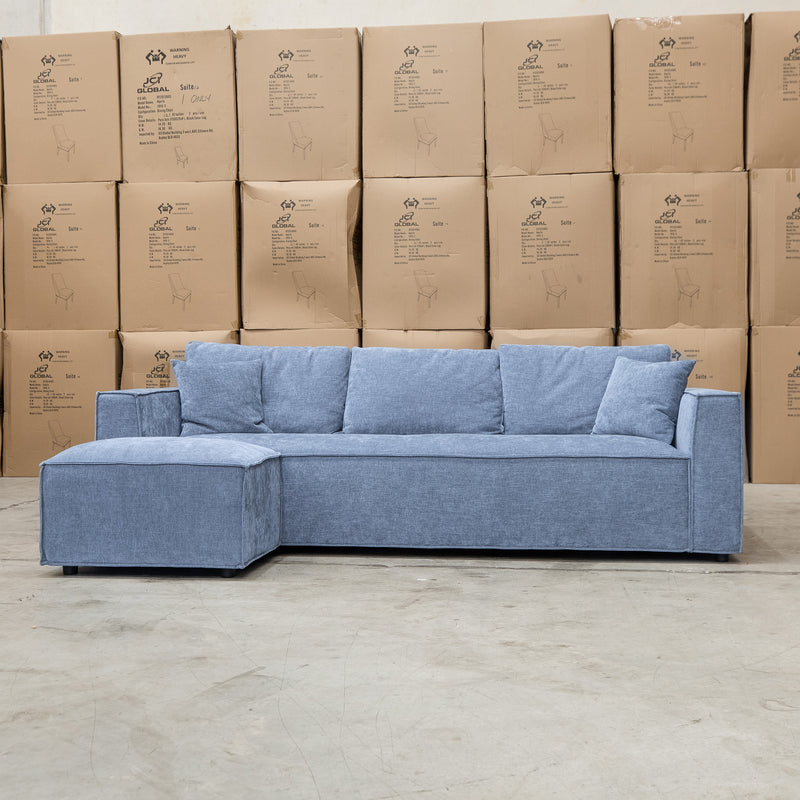 The Apartment Three Seat Reversible Chaise Lounge - Frost available to purchase from Warehouse Furniture Clearance at our next sale event.