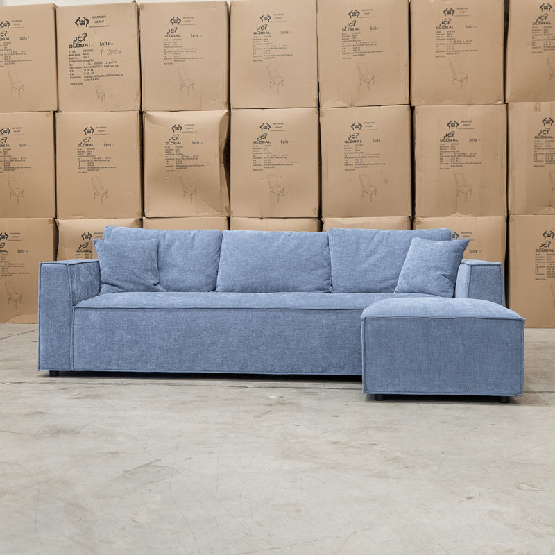 The Apartment Three Seat Reversible Chaise Lounge - Frost available to purchase from Warehouse Furniture Clearance at our next sale event.