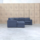 Ashton Modular Corner Chaise Lounge with Sofa Bed - Licorice