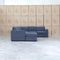 Ashton Modular Corner Chaise Lounge with Sofa Bed - Licorice