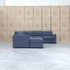 The Ashton Modular Corner Chaise Lounge with Sofa Bed - Licorice