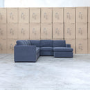 Ashton Modular Corner Chaise Lounge with Sofa Bed - Licorice