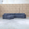 Ashton Modular Corner Chaise Lounge with Sofa Bed - Licorice