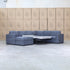 The Ashton Modular Corner Chaise Lounge with Sofa Bed - Licorice