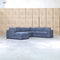 Ashton Modular Corner Chaise Lounge with Sofa Bed - Licorice