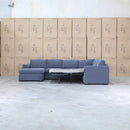 Ashton Modular Corner Chaise Lounge with Sofa Bed - Licorice