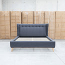 The Aspen Double Upholstered Bed - Charcoal available to purchase from Warehouse Furniture Clearance at our next sale event.