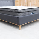 The Aspen Double Upholstered Bed - Charcoal available to purchase from Warehouse Furniture Clearance at our next sale event.