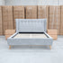 The Aspen Double Upholstered Bed - Light Grey