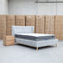 The Aspen Queen Upholstered Bed - Light Grey