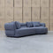 The Aspen Curved RHF Chaise Lounge - Charcoal available to purchase from Warehouse Furniture Clearance at our next sale event.
