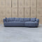 The Aspen Curved RHF Chaise Lounge - Charcoal available to purchase from Warehouse Furniture Clearance at our next sale event.