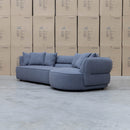 The Aspen Curved RHF Chaise Lounge - Charcoal available to purchase from Warehouse Furniture Clearance at our next sale event.