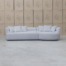 The Aspen Curved RHF Chaise Lounge - Cloud available to purchase from Warehouse Furniture Clearance at our next sale event.