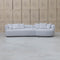 The Aspen Curved RHF Chaise Lounge - Cloud available to purchase from Warehouse Furniture Clearance at our next sale event.