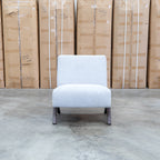 The Audrey Accent Chair - Silver available to purchase from Warehouse Furniture Clearance at our next sale event.