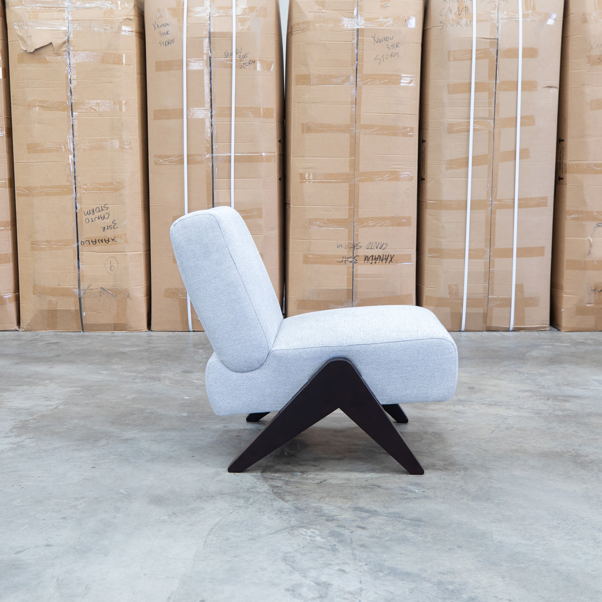 The Audrey Accent Chair - Silver available to purchase from Warehouse Furniture Clearance at our next sale event.