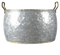 The Austin Round Tub with Handle - Silver - GF78 - Available In-Store Only available to purchase from Warehouse Furniture Clearance at our next sale event.