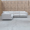 The Retreat 5 Piece Feather & Foam Modular Corner Lounge - Alabaster available to purchase from Warehouse Furniture Clearance at our next sale event.