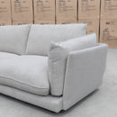 The Retreat 5 Piece Feather & Foam Modular Corner Lounge - Alabaster available to purchase from Warehouse Furniture Clearance at our next sale event.