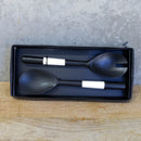 Set of 2 Monochrome Salad Servers   - Black/White - BA15 - Available In-Store Only - Warehouse Furniture Clearance