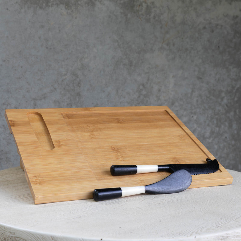 Monochrome Pate & Cheese Knife   - Black/White - BA16 - Available In-Store Only - Warehouse Furniture Clearance