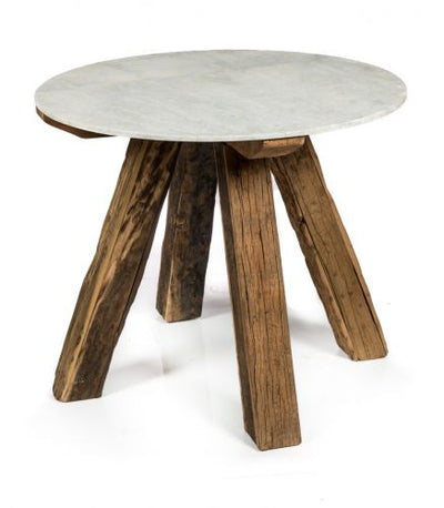 The BX42 - Cape Cod - 4 Seat Round Wood/Stone Dining Table - Available In-Store Only available to purchase from Warehouse Furniture Clearance at our next sale event.