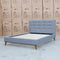 The Bailey Queen Upholstered Bed - Grey available to purchase from Warehouse Furniture Clearance at our next sale event.