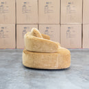 The Barga 2.5 Seat Sofa with Movable Back Rest Fabric - Mustard Yellow available to purchase from Warehouse Furniture Clearance at our next sale event.