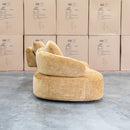 The Barga 2.5 Seat Sofa with Movable Back Rest Fabric - Mustard Yellow available to purchase from Warehouse Furniture Clearance at our next sale event.