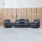 The Bari Three Seat Recliner Lounge - Charcoal available to purchase from Warehouse Furniture Clearance at our next sale event.
