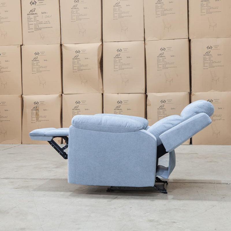 The Bari Single Recliner - Smoke available to purchase from Warehouse Furniture Clearance at our next sale event.