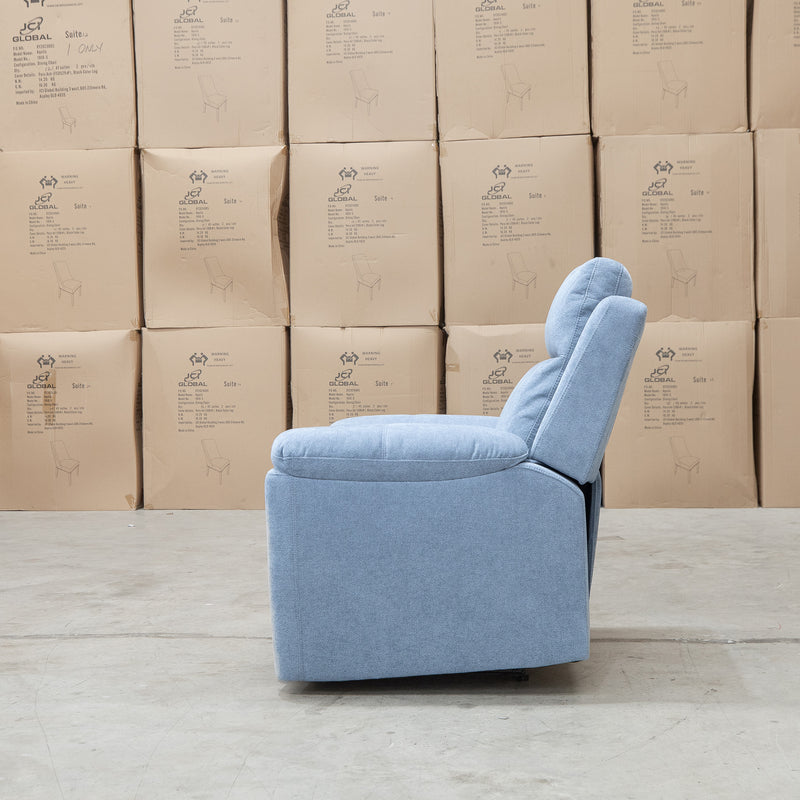 The Bari Single Recliner - Smoke available to purchase from Warehouse Furniture Clearance at our next sale event.