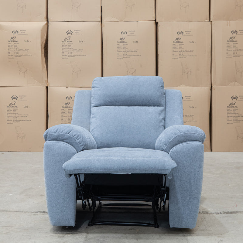 The Bari Single Recliner - Smoke available to purchase from Warehouse Furniture Clearance at our next sale event.