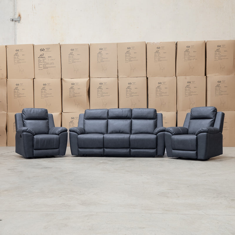 The Bari Single Recliner - Charcoal available to purchase from Warehouse Furniture Clearance at our next sale event.