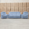 The Bari Three Seat Recliner Lounge - Smoke available to purchase from Warehouse Furniture Clearance at our next sale event.
