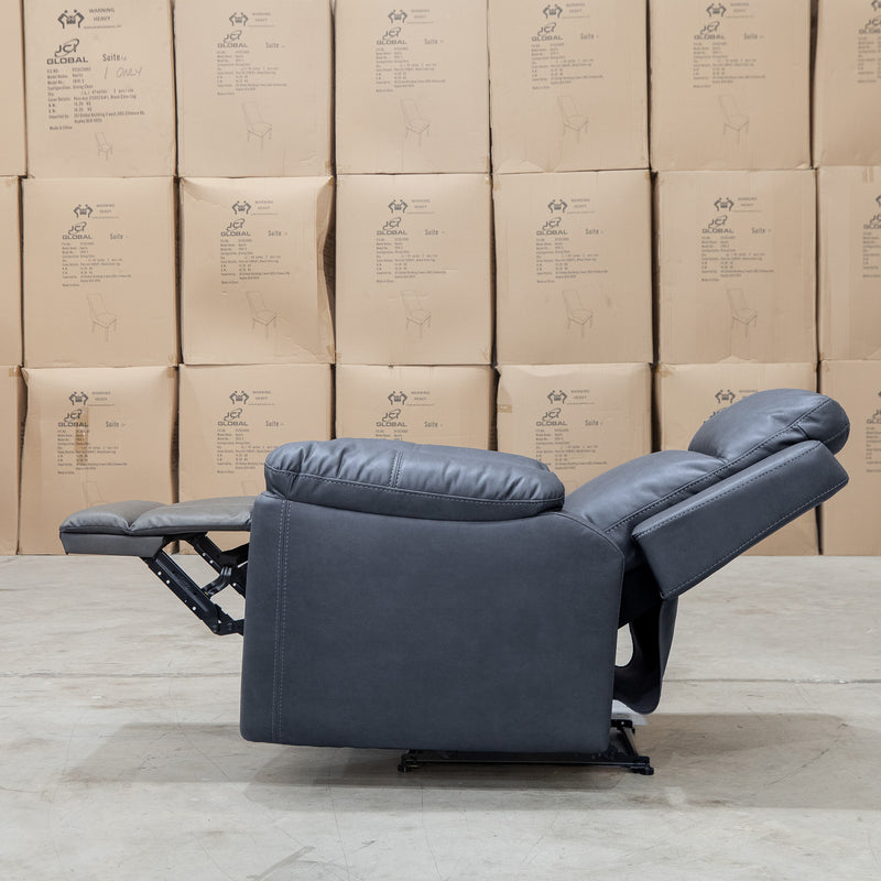 The Bari Single Recliner - Charcoal available to purchase from Warehouse Furniture Clearance at our next sale event.