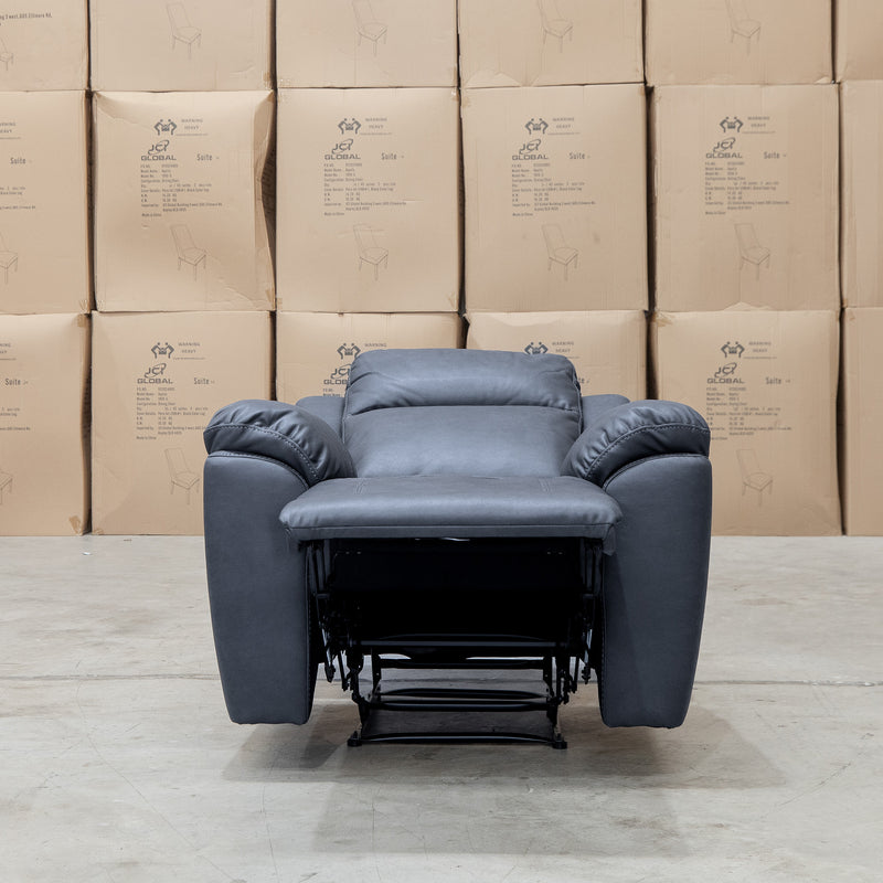 The Bari Single Recliner - Charcoal available to purchase from Warehouse Furniture Clearance at our next sale event.