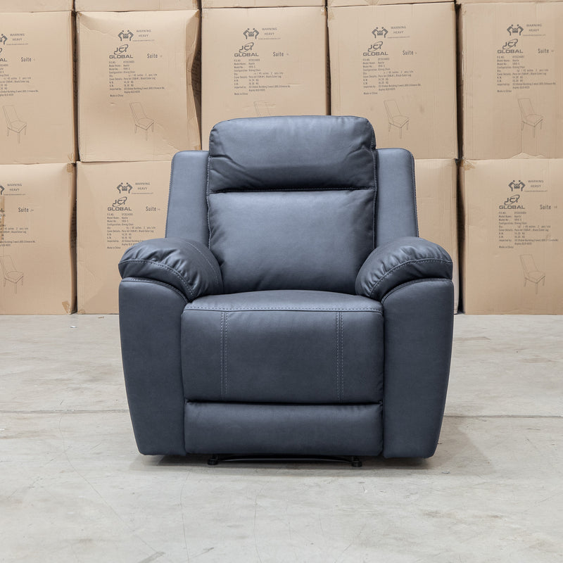 The Bari Single Recliner - Charcoal available to purchase from Warehouse Furniture Clearance at our next sale event.
