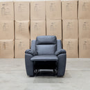 The Bari Single Recliner - Charcoal available to purchase from Warehouse Furniture Clearance at our next sale event.