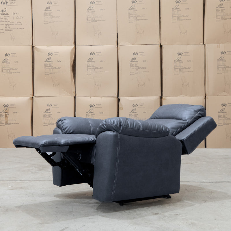 The Bari Single Recliner - Charcoal available to purchase from Warehouse Furniture Clearance at our next sale event.
