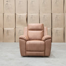The Bari Single Recliner - Tan available to purchase from Warehouse Furniture Clearance at our next sale event.