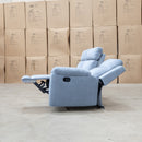 The Bari Three Seat Recliner Lounge - Smoke available to purchase from Warehouse Furniture Clearance at our next sale event.