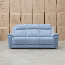 The Bari Three Seat Recliner Lounge - Smoke available to purchase from Warehouse Furniture Clearance at our next sale event.
