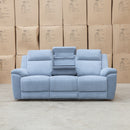 The Bari Three Seat Recliner Lounge - Smoke available to purchase from Warehouse Furniture Clearance at our next sale event.