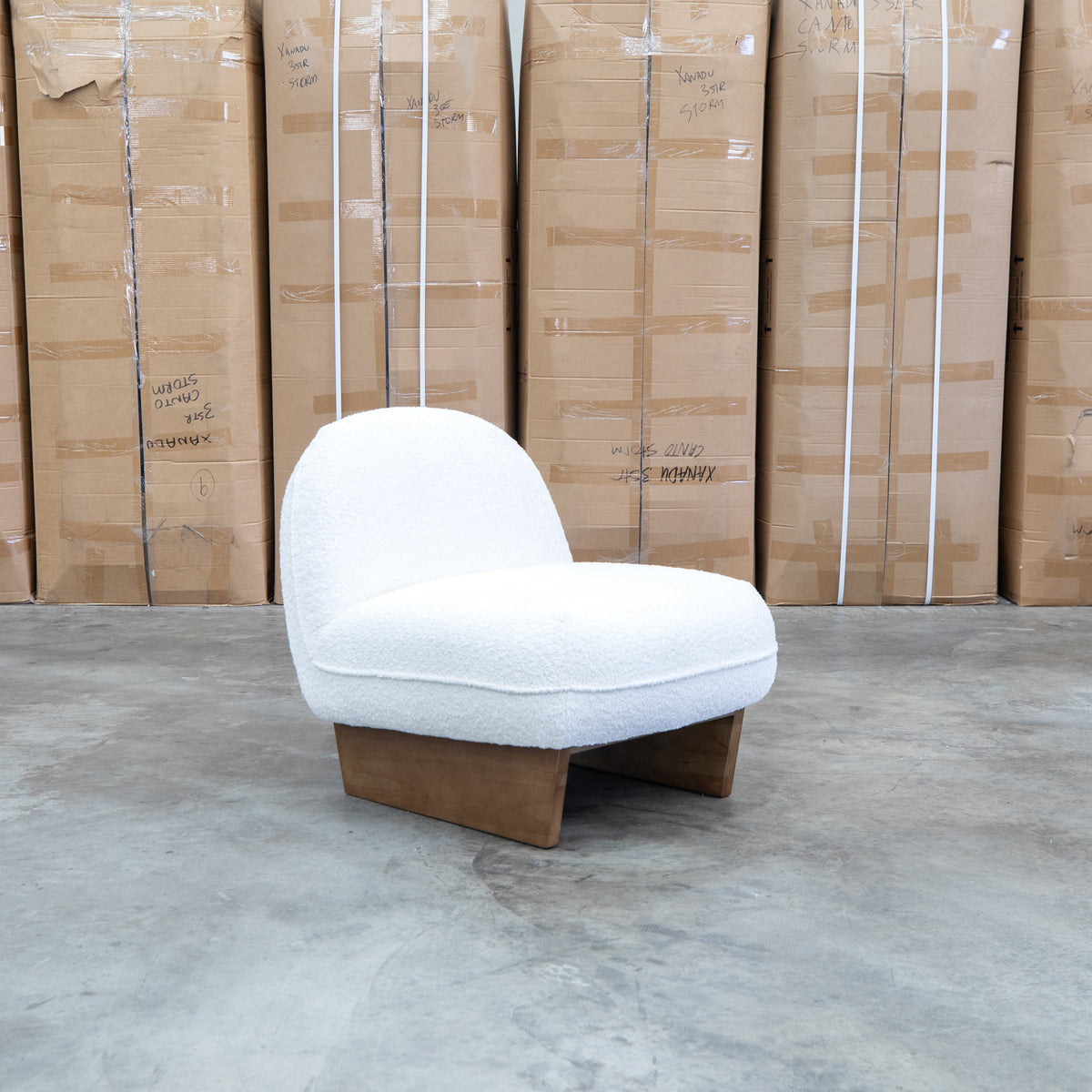 The Baxter Accent Chair - Ivory available to purchase from Warehouse Furniture Clearance at our next sale event.