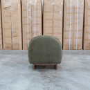 The Baxter Accent Chair - Olive available to purchase from Warehouse Furniture Clearance at our next sale event.