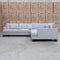The Delta Deep Seated Corner Lounge - Silver available to purchase from Warehouse Furniture Clearance at our next sale event.